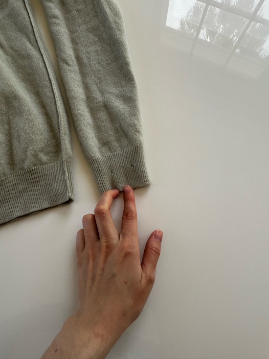 AllSaints light grey cashmere crew neck sweater - Picture 8 of 15